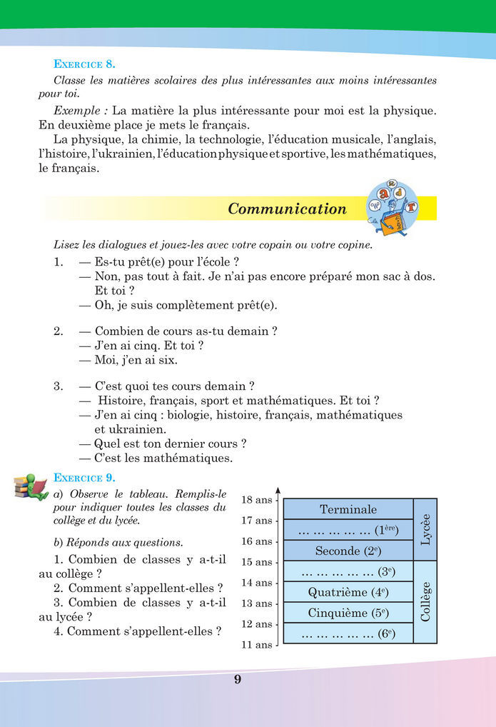 Підручник Французька мова 8 клас Чумак (2025)