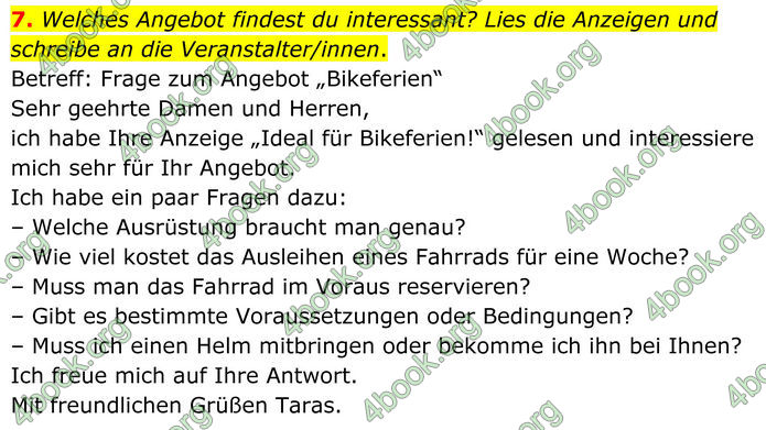 ГДЗ Німецька мова 8 клас Сотникова (2025) 4 рік
