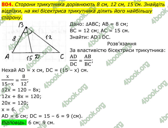 ГДЗ Геометрія 8 клас Бурда (2025)