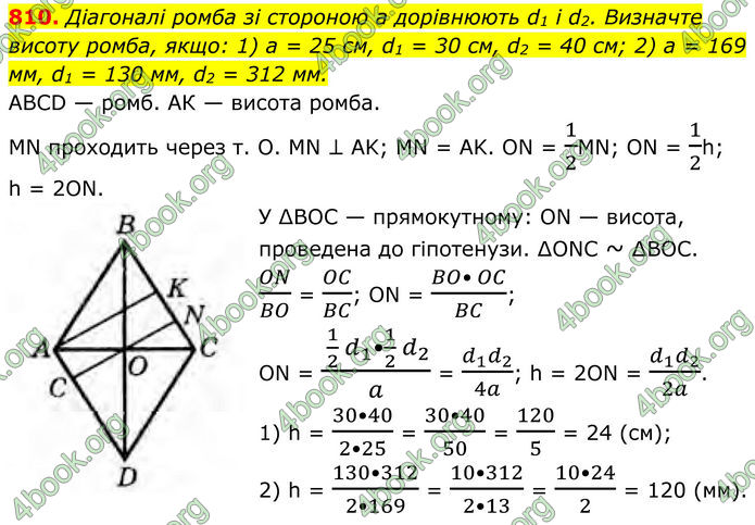 ГДЗ Геометрія 8 клас Бурда (2025)