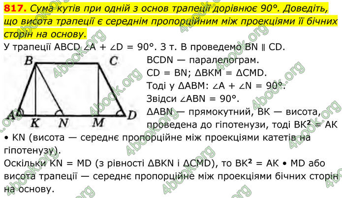 ГДЗ Геометрія 8 клас Бурда (2025)