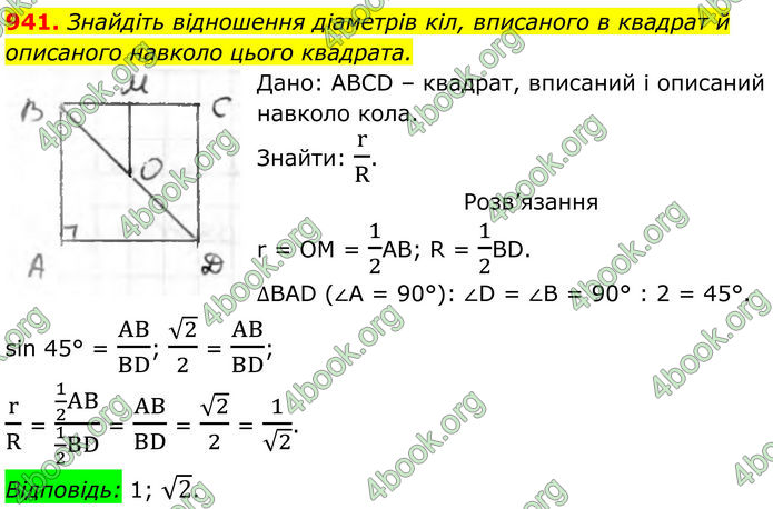 ГДЗ Геометрія 8 клас Бурда (2025)