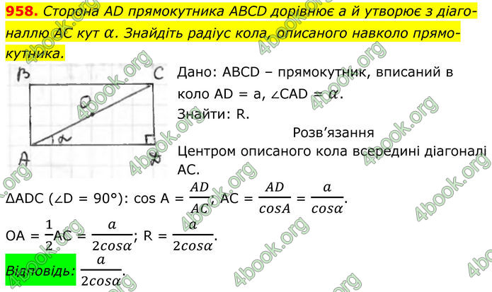 ГДЗ Геометрія 8 клас Бурда (2025)