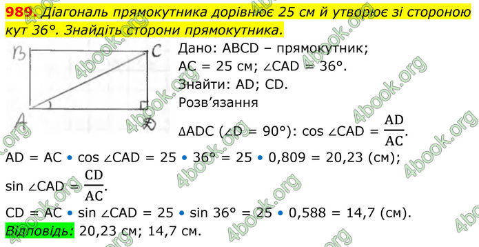 ГДЗ Геометрія 8 клас Бурда (2025)