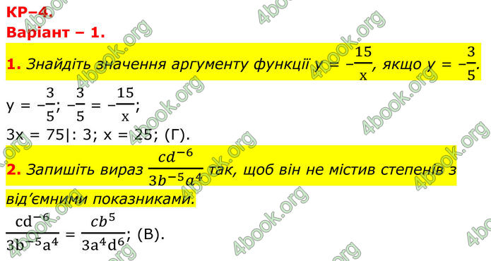 ГДЗ зошит Алгебра 8 клас Тарасенкова