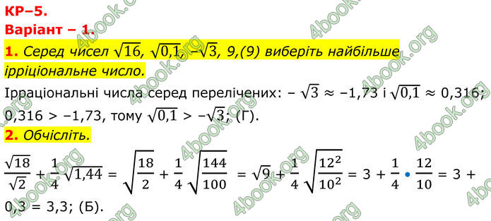 ГДЗ зошит Алгебра 8 клас Тарасенкова