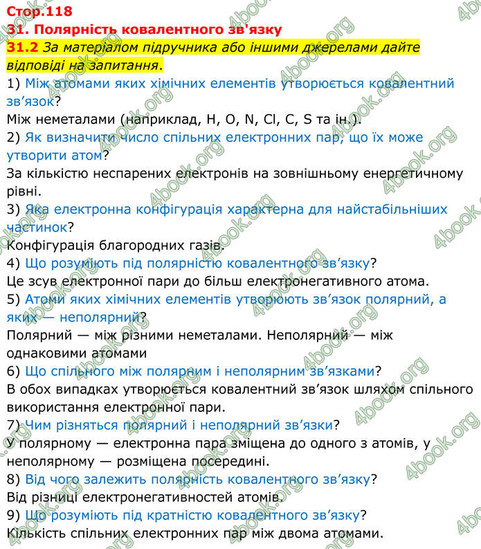ГДЗ Зошит Хімія 8 клас Григорович (2025)
