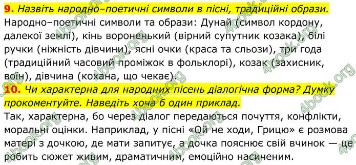 ГДЗ Українська література 8 клас Калинич