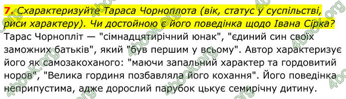 ГДЗ Українська література 8 клас Калинич