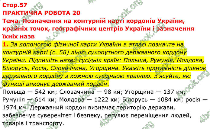 ГДЗ Зошит практичні Географія 8 клас Довгань (2025)