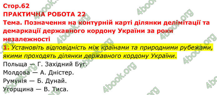 ГДЗ Зошит практичні Географія 8 клас Довгань (2025)