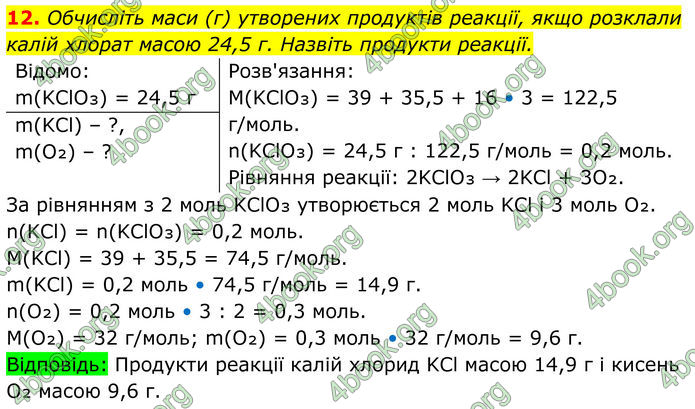 ГДЗ Хімія 8 клас Мідак