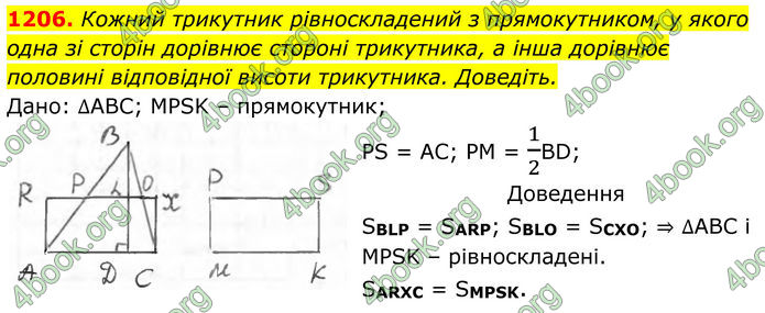 ГДЗ Геометрія 8 клас Бурда (2025)