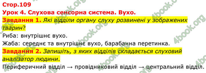 ГДЗ Робочий зошит біологія 8 клас Мирна (НУШ)