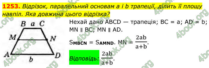 ГДЗ Геометрія 8 клас Бурда (2025)