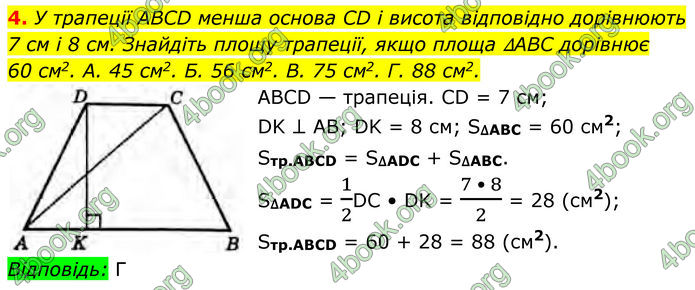ГДЗ Геометрія 8 клас Бурда (2025)