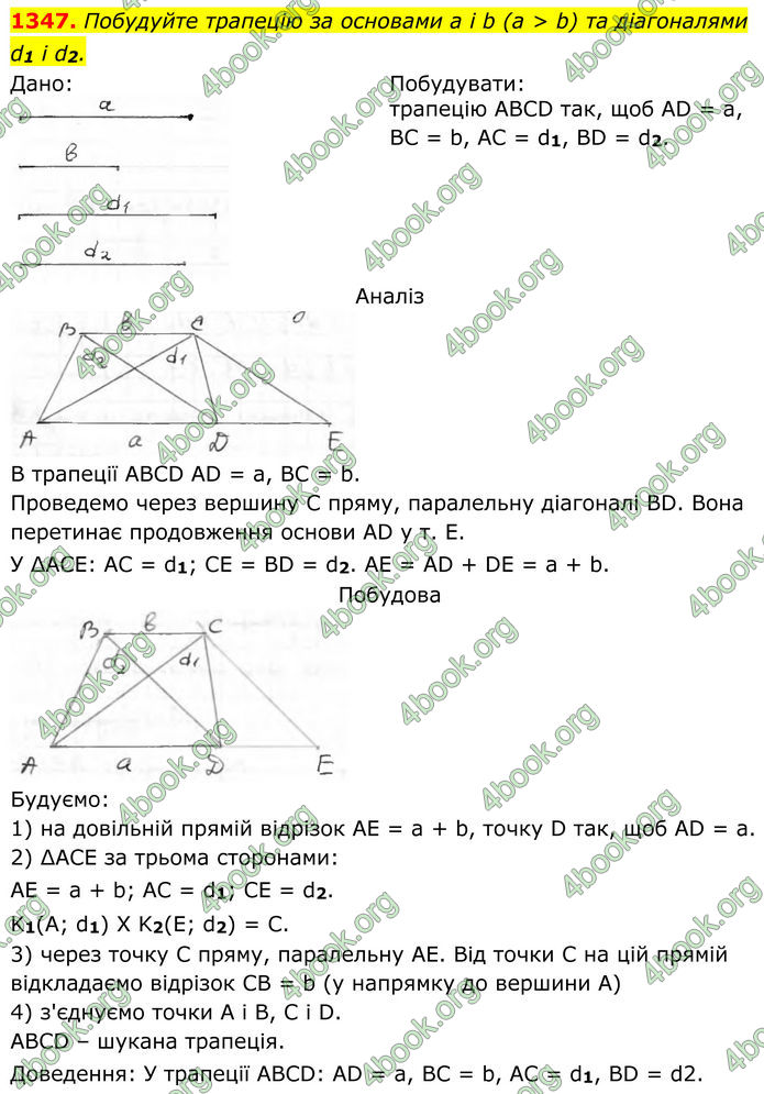 ГДЗ Геометрія 8 клас Бурда (2025)