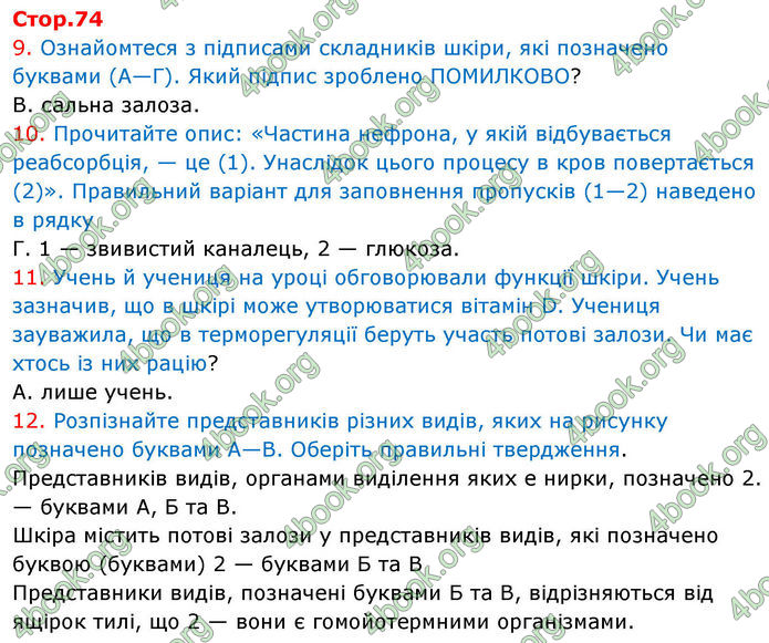 ГДЗ зошит з біології 8 клас Андерсон 2025