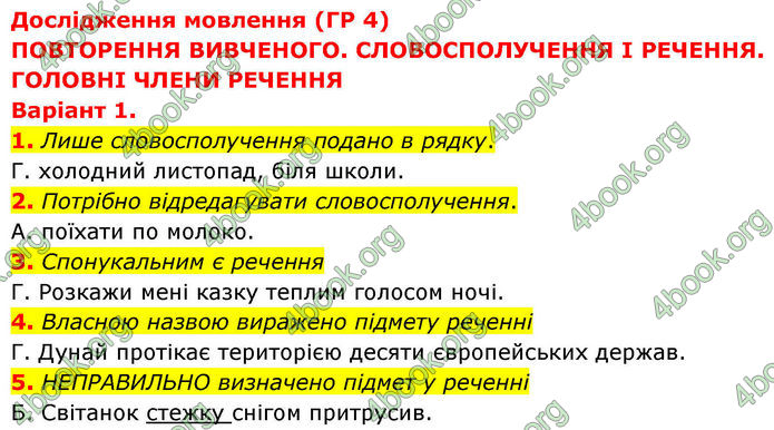 ГДЗ зошит Українська мова 8 клас Заболотний