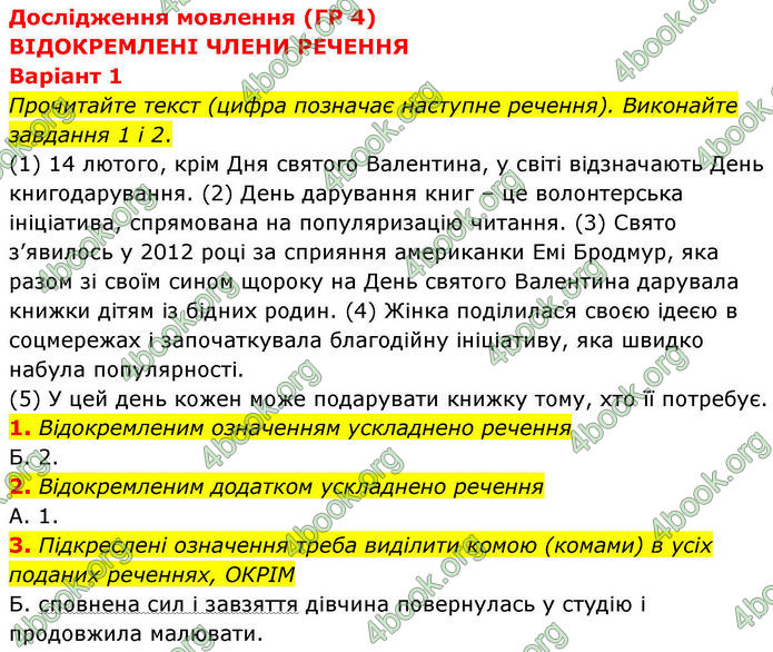 ГДЗ зошит Українська мова 8 клас Заболотний