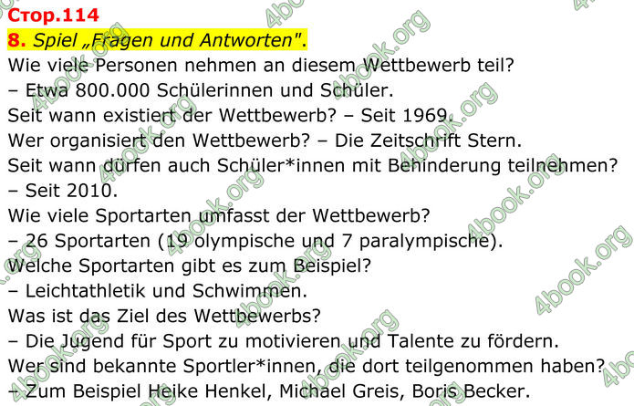 ГДЗ Німецька мова 8 клас Сотникова (2025) 4 рік