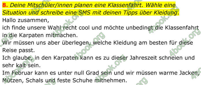 ГДЗ Німецька мова 8 клас Сотникова (2025) 4 рік