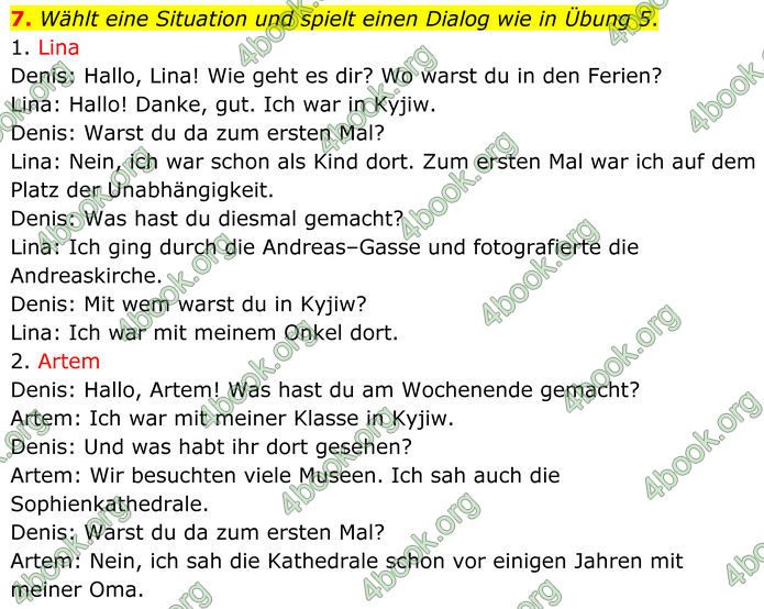 ГДЗ Німецька мова 8 клас Сотникова (2025) 4 рік