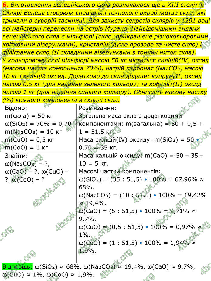 ГДЗ Хімія 8 клас Мідак