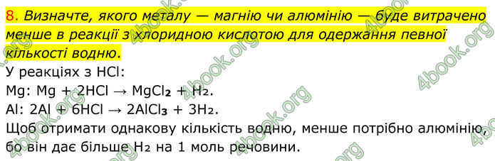 ГДЗ Хімія 8 клас Попель (2025)