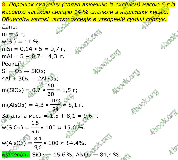 ГДЗ Хімія 8 клас Попель (2025)