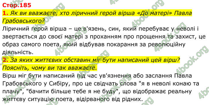 ГДЗ Українська література 8 клас Калинич