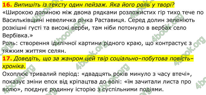 ГДЗ Українська література 8 клас Калинич