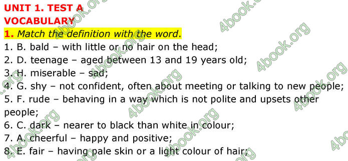 ГДЗ Тестовий зошит Англійська мова 8 клас Тіліоуін Prepare