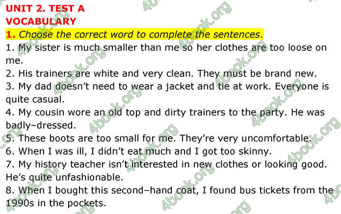 ГДЗ Тестовий зошит Англійська мова 8 клас Тіліоуін Prepare