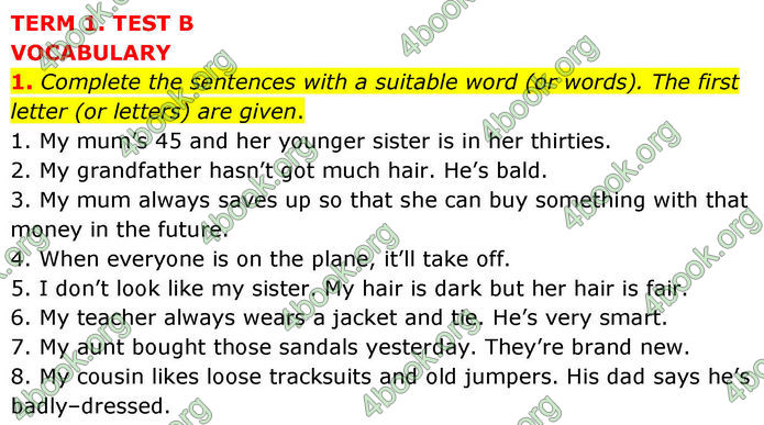 ГДЗ Тестовий зошит Англійська мова 8 клас Тіліоуін Prepare