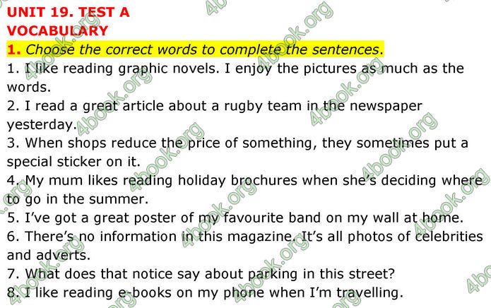 ГДЗ Тестовий зошит Англійська мова 8 клас Тіліоуін Prepare