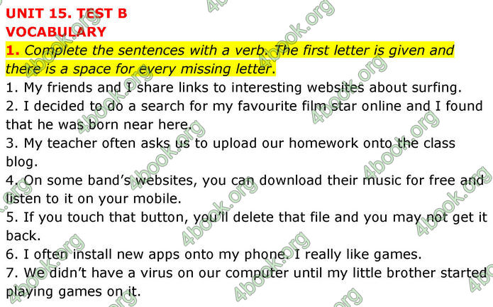 ГДЗ Тестовий зошит Англійська мова 8 клас Тіліоуін Prepare