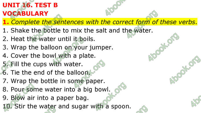 ГДЗ Тестовий зошит Англійська мова 8 клас Тіліоуін Prepare