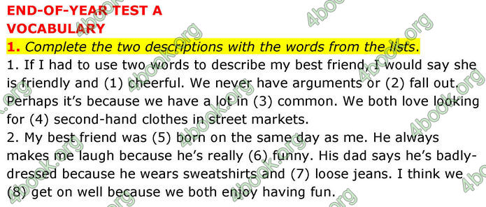 ГДЗ Тестовий зошит Англійська мова 8 клас Тіліоуін Prepare