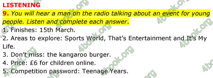 ГДЗ Тестовий зошит Англійська мова 8 клас Тіліоуін Prepare