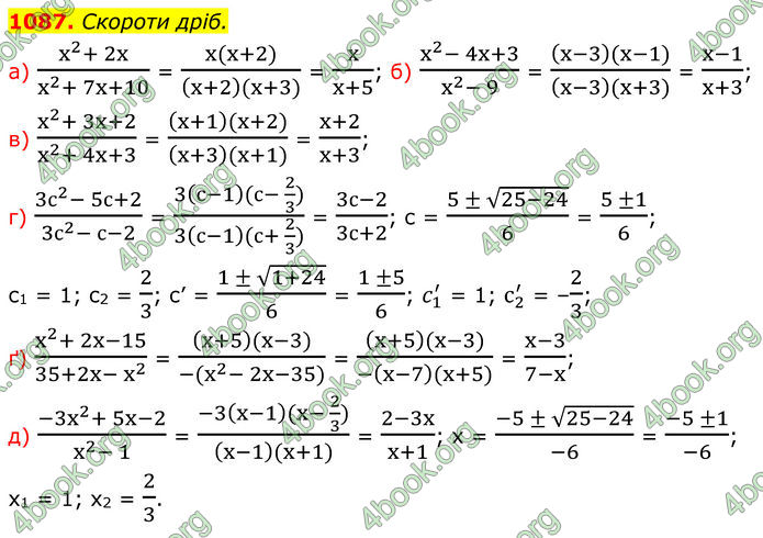 ГДЗ Алгебра 8 клас Бевз (2025)