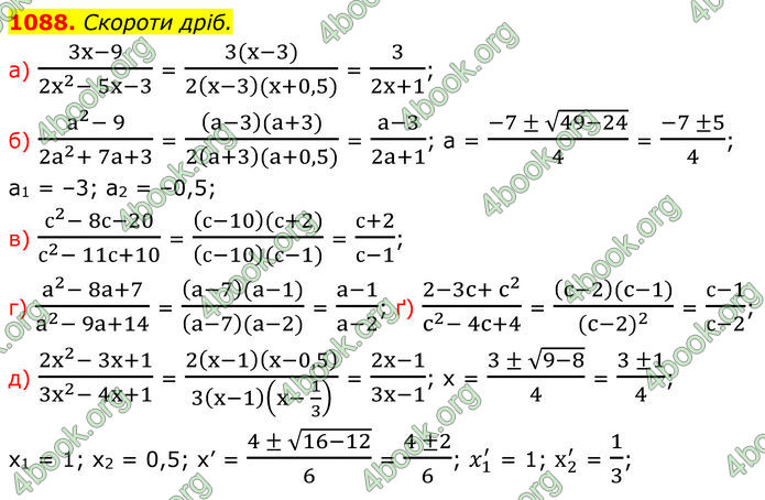 ГДЗ Алгебра 8 клас Бевз (2025)
