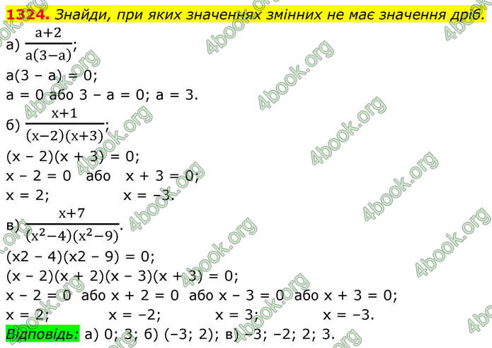 ГДЗ Алгебра 8 клас Бевз (2025)