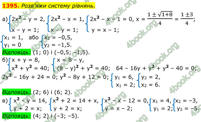ГДЗ Алгебра 8 клас Бевз (2025)