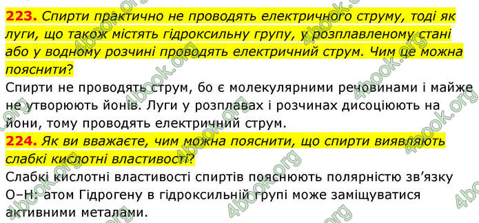 ГДЗ Хімія 10 клас Григорович