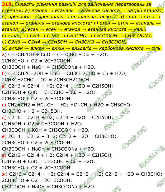ГДЗ Хімія 10 клас Григорович