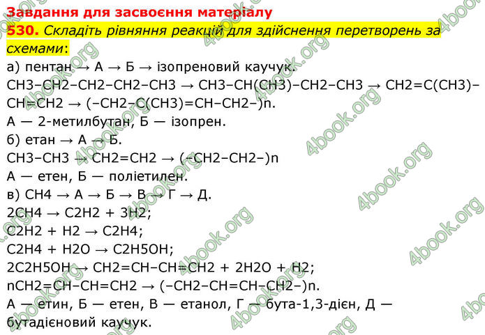 ГДЗ Хімія 10 клас Григорович