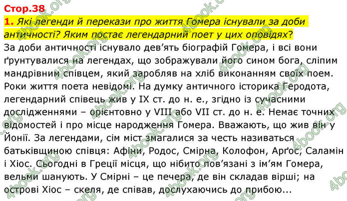 ГДЗ Зарубіжна література 8 клас Волощук
