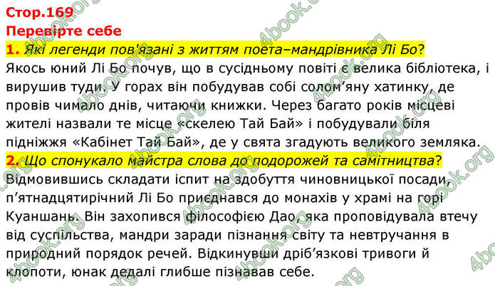 ГДЗ Зарубіжна література 8 клас Волощук