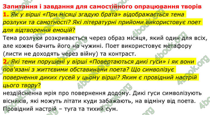 ГДЗ Зарубіжна література 8 клас Волощук